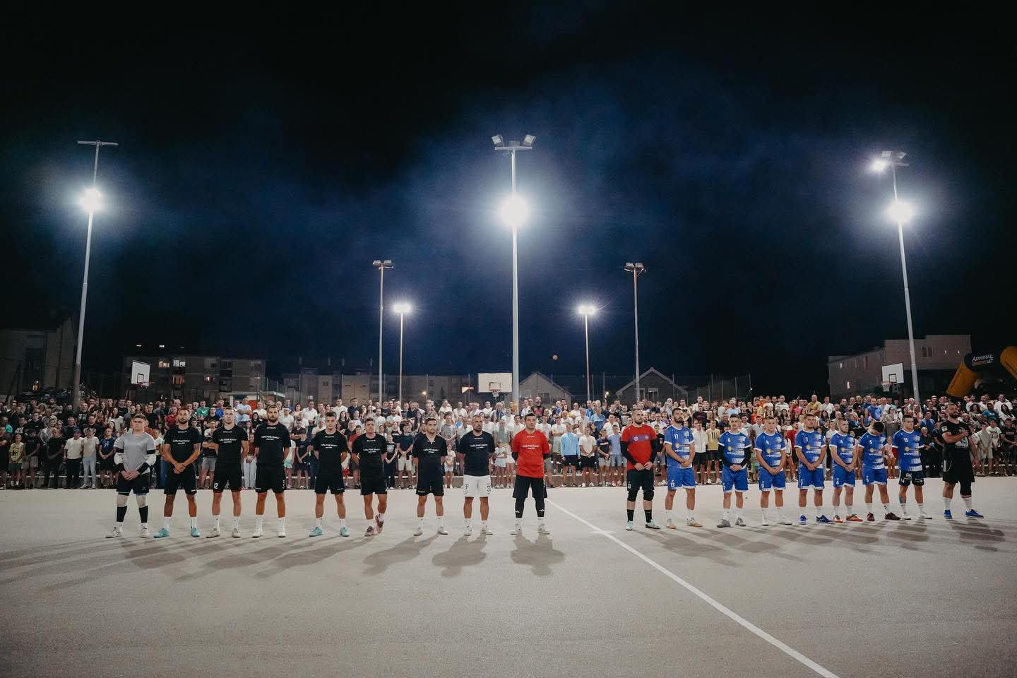 Olympic Futsal Tournament Nevesinjska olimpijada representatives entering the field