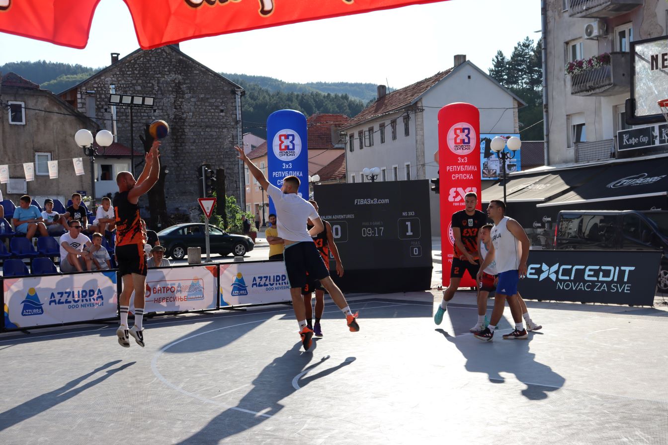 Basket 3x3 spektakl na Trgu slobode 151. Nevesinjska olimpijada 2026